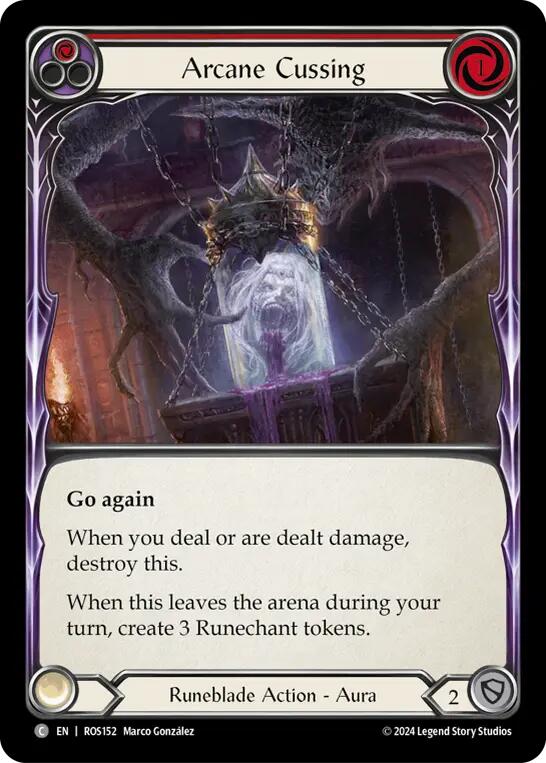 Arcane Cussing (Red) [ROS152] (Rosetta) | Card Merchant Takapuna