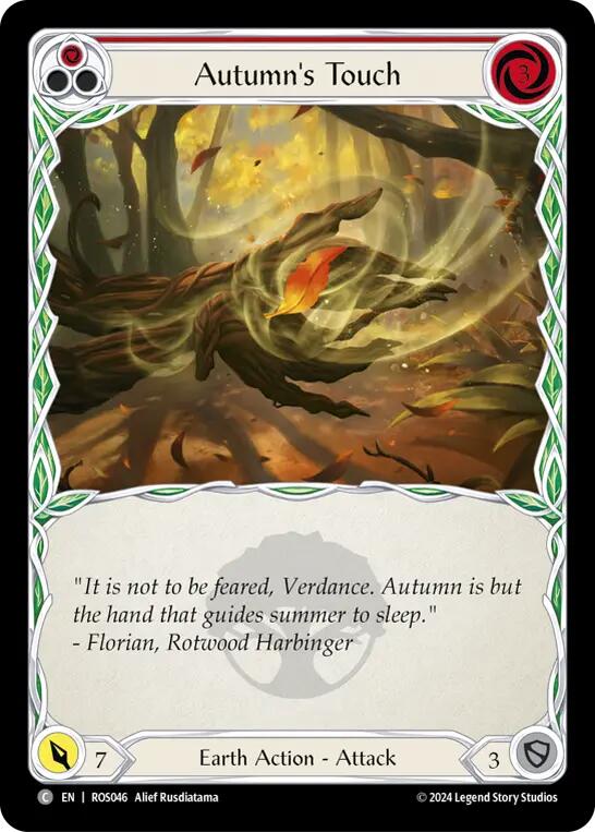 Autumn's Touch (Red) [ROS046] (Rosetta) | Card Merchant Takapuna