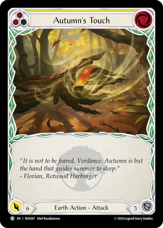 Autumn's Touch (Yellow) [ROS047] (Rosetta) | Card Merchant Takapuna