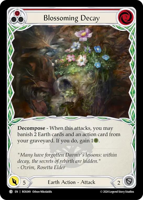 Blossoming Decay (Red) [ROS049] (Rosetta)  Rainbow Foil | Card Merchant Takapuna