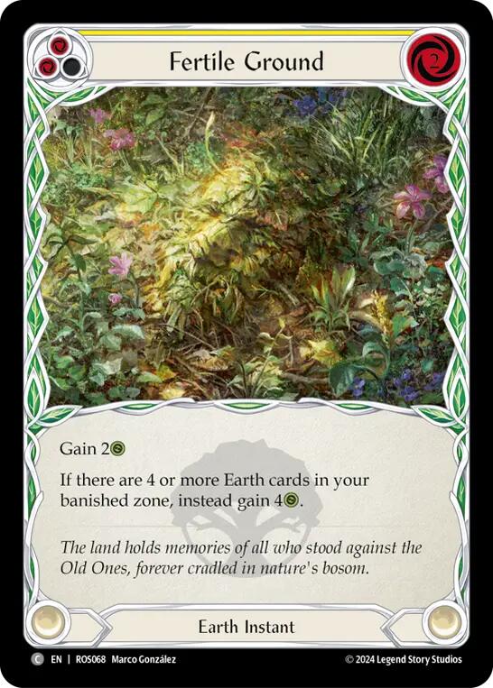 Fertile Ground (Yellow) [ROS068] (Rosetta) | Card Merchant Takapuna