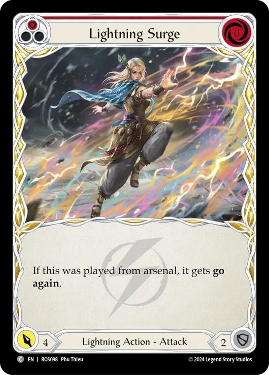 Lightning Surge (Red) [ROS098] (Rosetta) | Card Merchant Takapuna