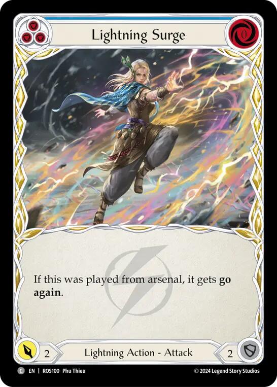 Lightning Surge (Blue) [ROS100] (Rosetta) | Card Merchant Takapuna