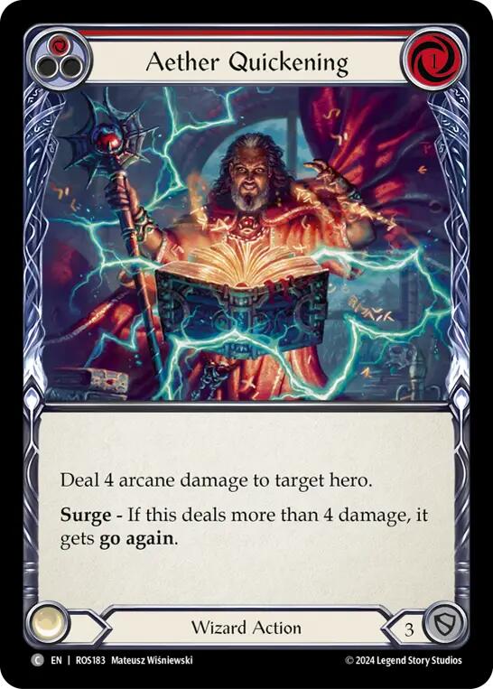 Aether Quickening (Red) [ROS183] (Rosetta) | Card Merchant Takapuna