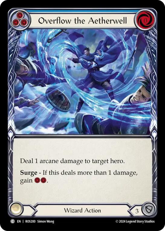 Overflow the Aetherwell (Blue) [ROS200] (Rosetta) | Card Merchant Takapuna