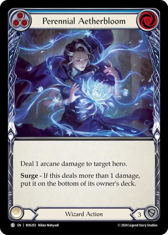 Perennial Aetherbloom (Blue) [ROS203] (Rosetta) | Card Merchant Takapuna