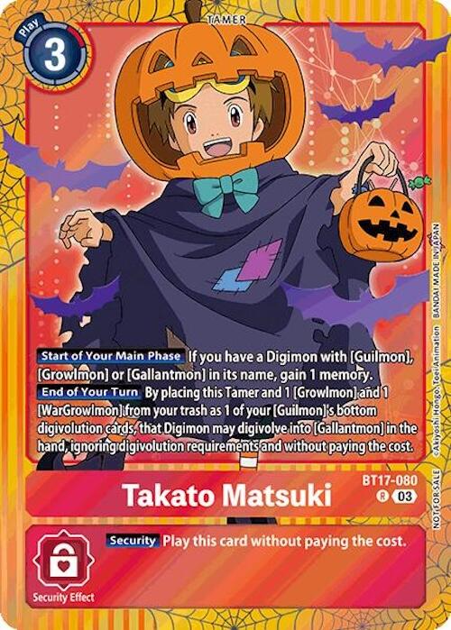 Takato Matsuki [BT17-080] (Halloween Event 2024) [Secret Crisis] | Card Merchant Takapuna