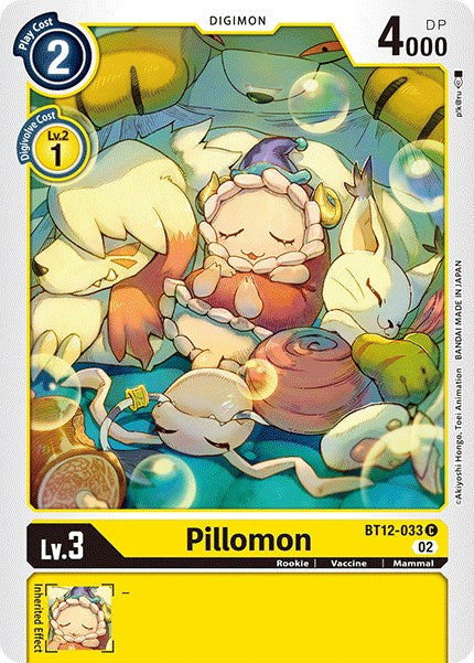 Pillomon [BT12-033] [Across Time] | Card Merchant Takapuna