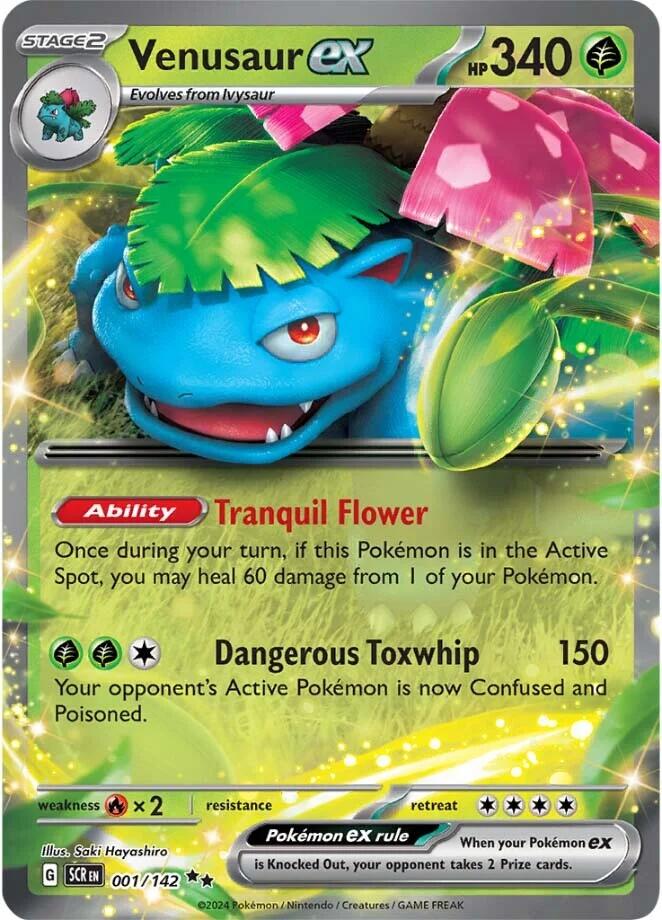 Venusaur ex (001/142) [Scarlet & Violet: Stellar Crown] | Card Merchant Takapuna