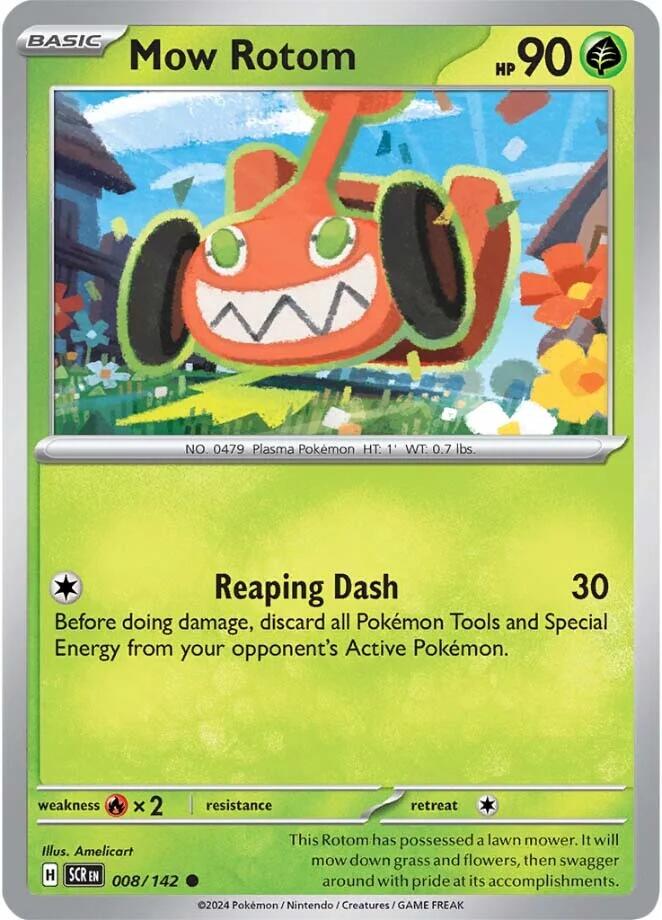 Mow Rotom (008/142) [Scarlet & Violet: Stellar Crown] | Card Merchant Takapuna