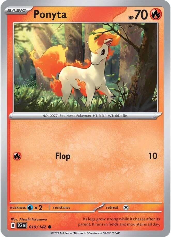 Ponyta (019/142) [Scarlet & Violet: Stellar Crown] | Card Merchant Takapuna