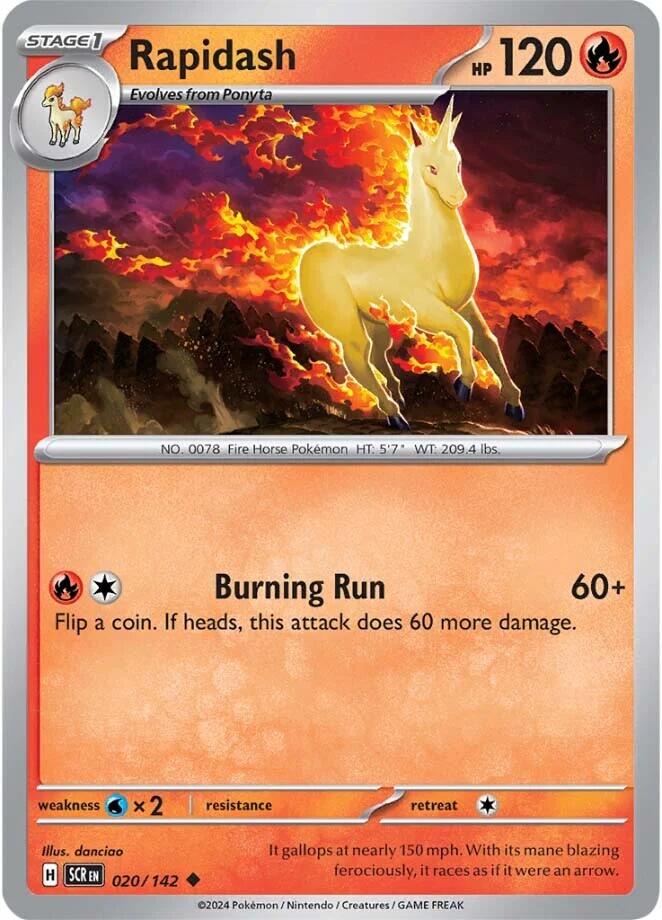 Rapidash (020/142) [Scarlet & Violet: Stellar Crown] | Card Merchant Takapuna