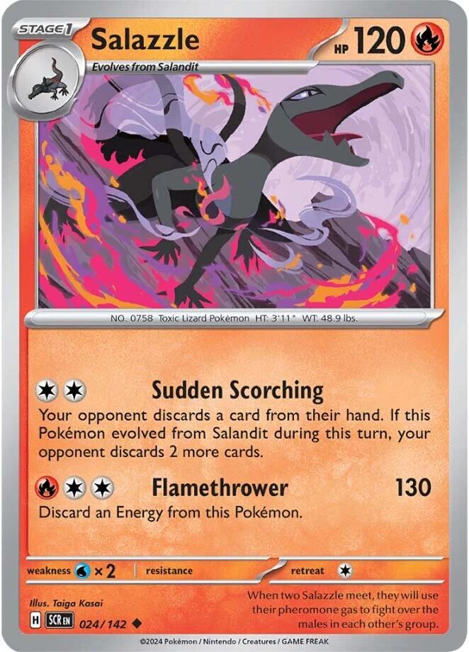 Salazzle (024/142) [Scarlet & Violet: Stellar Crown] | Card Merchant Takapuna