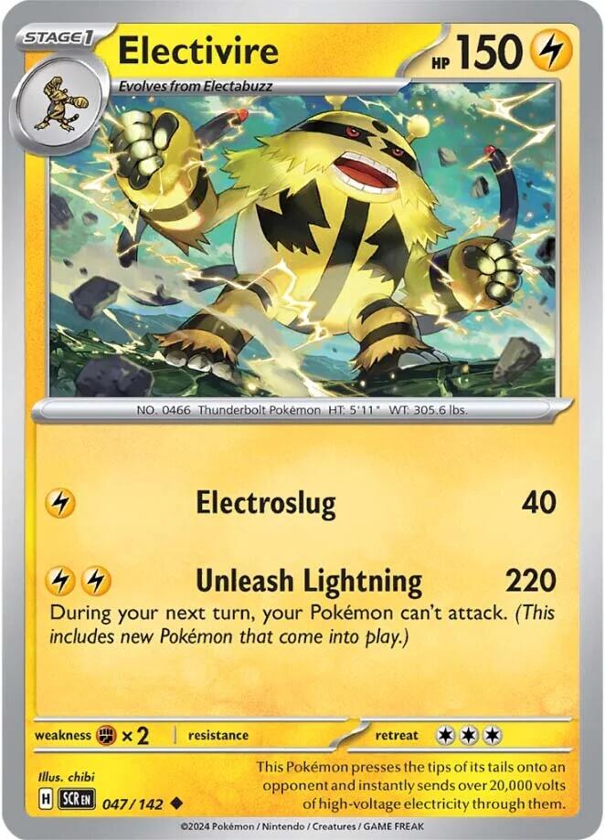 Electivire (047/142) [Scarlet & Violet: Stellar Crown] | Card Merchant Takapuna