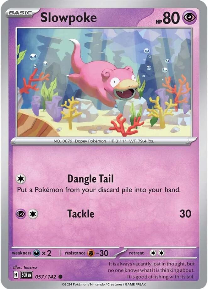 Slowpoke (057/142) [Scarlet & Violet: Stellar Crown] | Card Merchant Takapuna