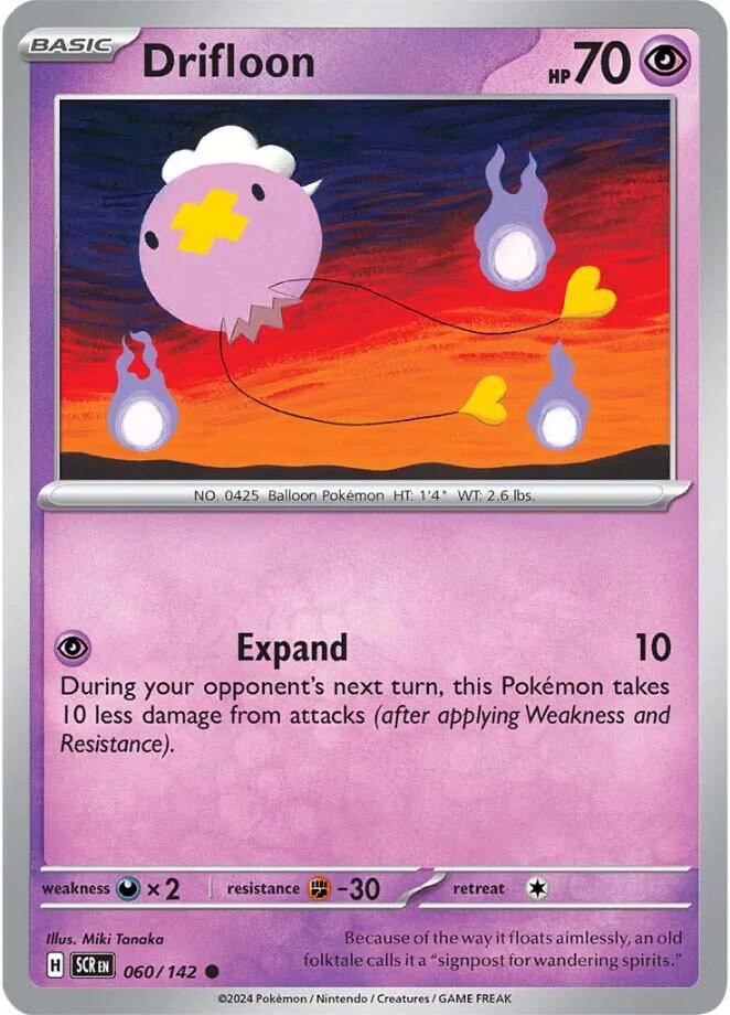 Drifloon (060/142) [Scarlet & Violet: Stellar Crown] | Card Merchant Takapuna