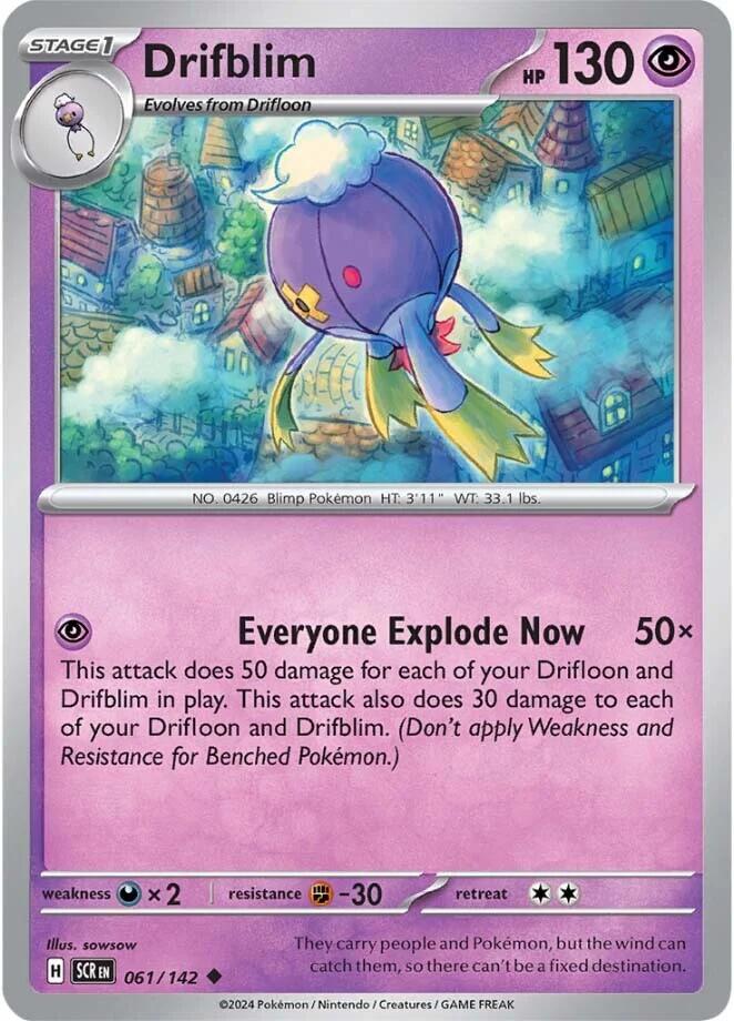 Drifblim (061/142) [Scarlet & Violet: Stellar Crown] | Card Merchant Takapuna