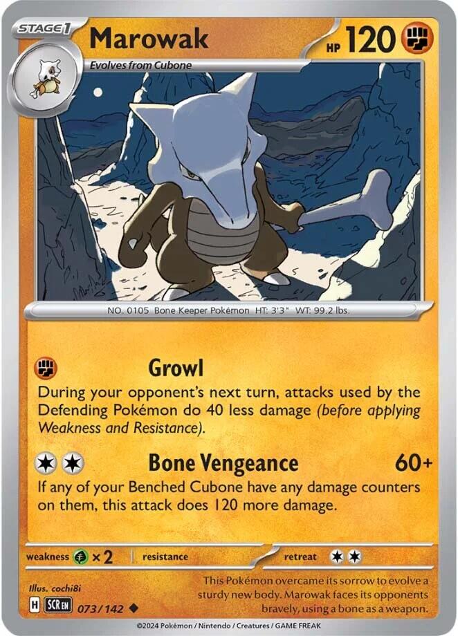 Marowak (073/142) [Scarlet & Violet: Stellar Crown] | Card Merchant Takapuna