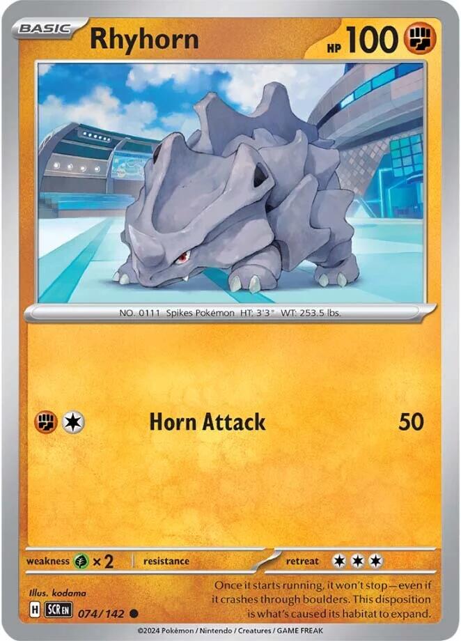 Rhyhorn (074/142) [Scarlet & Violet: Stellar Crown] | Card Merchant Takapuna