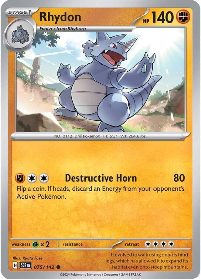 Rhydon (075/142) [Scarlet & Violet: Stellar Crown] | Card Merchant Takapuna