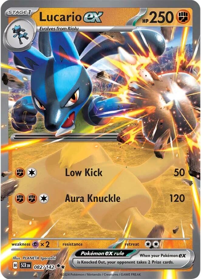 Lucario ex (082/142) [Scarlet & Violet: Stellar Crown] | Card Merchant Takapuna