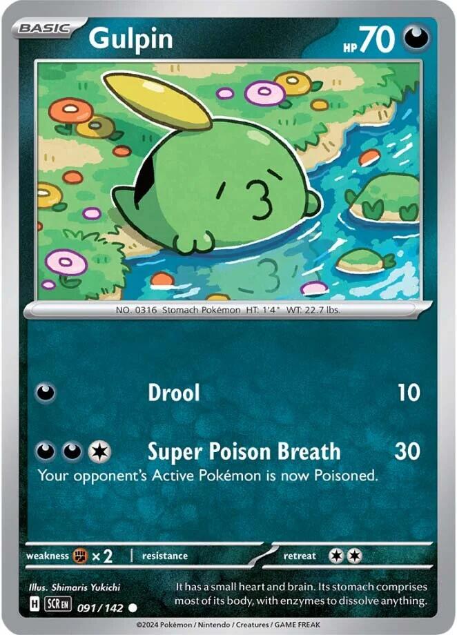 Gulpin (091/142) [Scarlet & Violet: Stellar Crown] | Card Merchant Takapuna