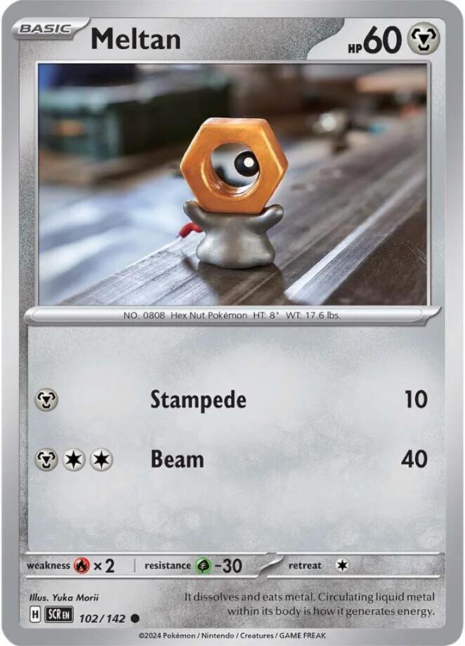 Meltan (102/142) [Scarlet & Violet: Stellar Crown] | Card Merchant Takapuna