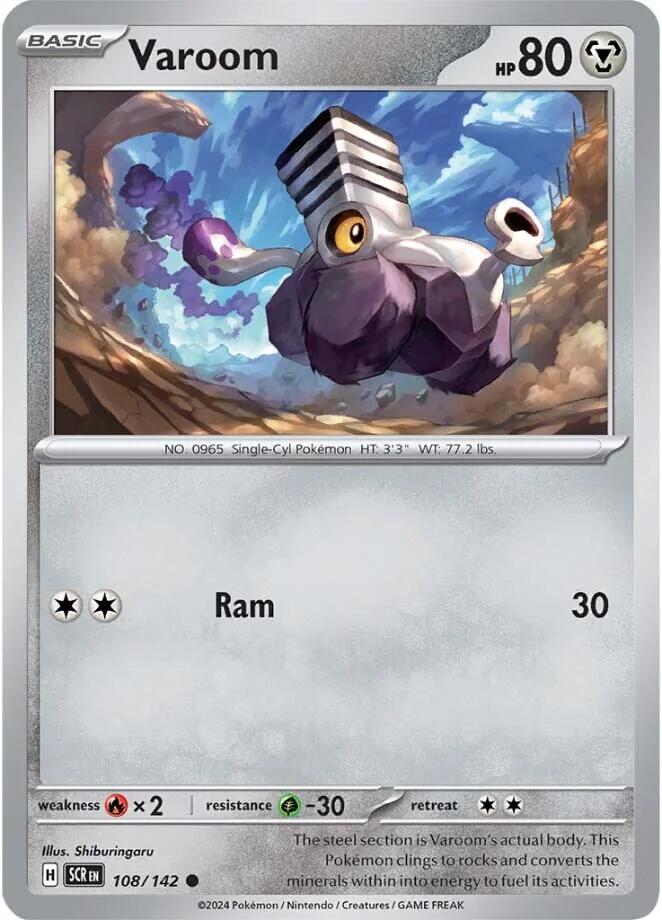 Varoom (108/142) [Scarlet & Violet: Stellar Crown] | Card Merchant Takapuna