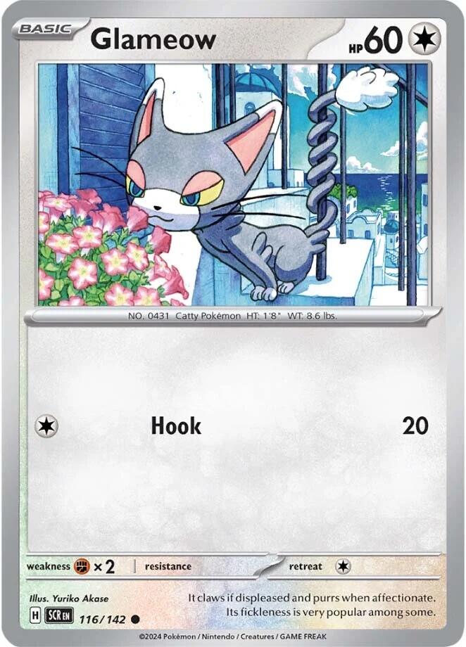 Glameow (116/142) [Scarlet & Violet: Stellar Crown] | Card Merchant Takapuna