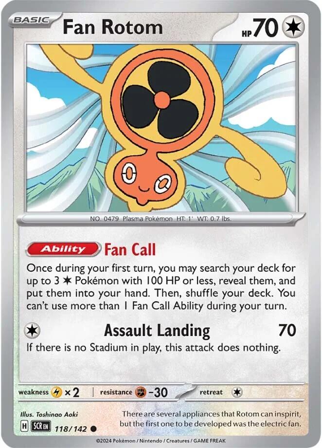 Fan Rotom (118/142) [Scarlet & Violet: Stellar Crown] | Card Merchant Takapuna