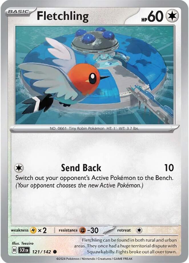 Fletchling (121/142) [Scarlet & Violet: Stellar Crown] | Card Merchant Takapuna