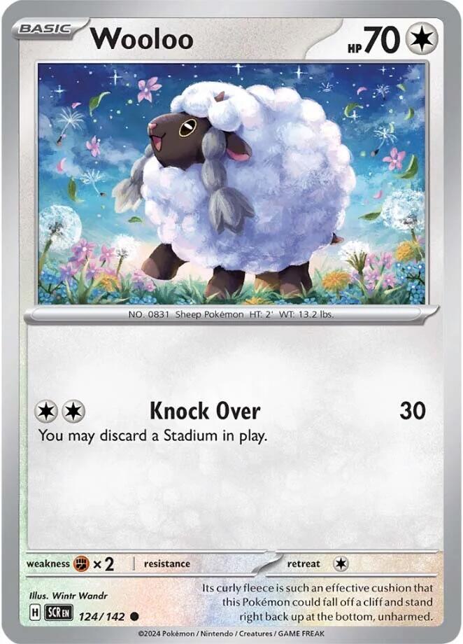 Wooloo (124/142) [Scarlet & Violet: Stellar Crown] | Card Merchant Takapuna