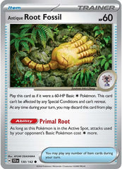 Antique Root Fossil (130/142) [Scarlet & Violet: Stellar Crown] | Card Merchant Takapuna