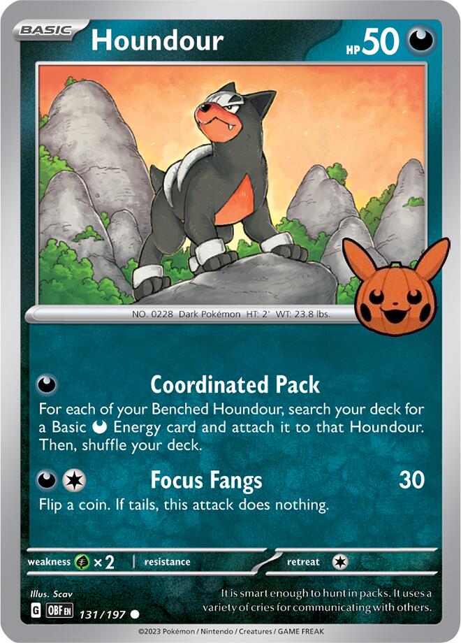 Houndour (131/197) [Trick or Trade 2024] | Card Merchant Takapuna