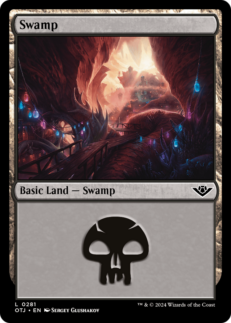 Swamp (0281) [Outlaws of Thunder Junction] | Card Merchant Takapuna