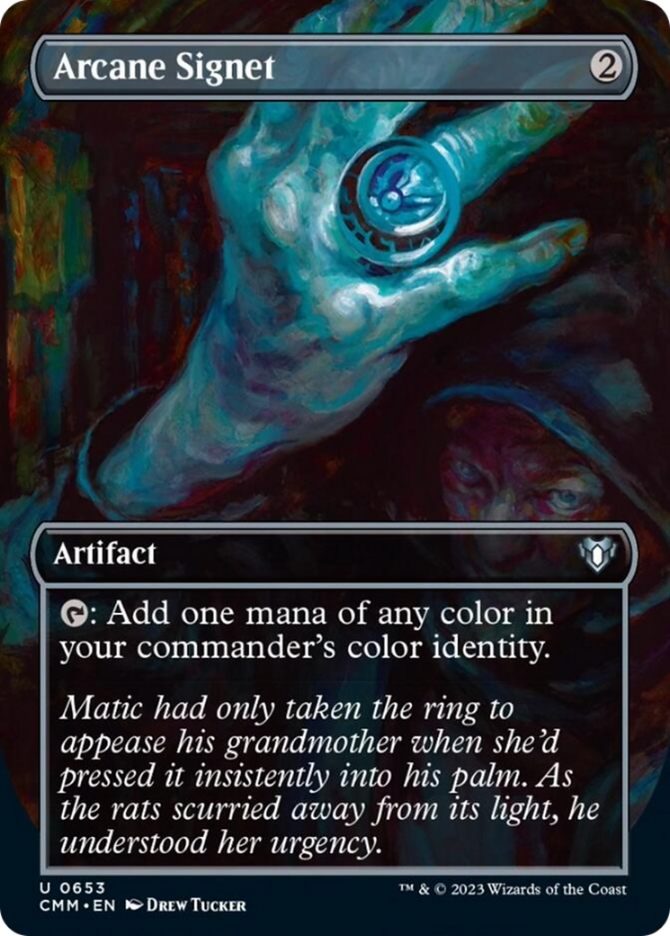 Arcane Signet (Borderless Alternate Art) [Commander Masters] | Card Merchant Takapuna