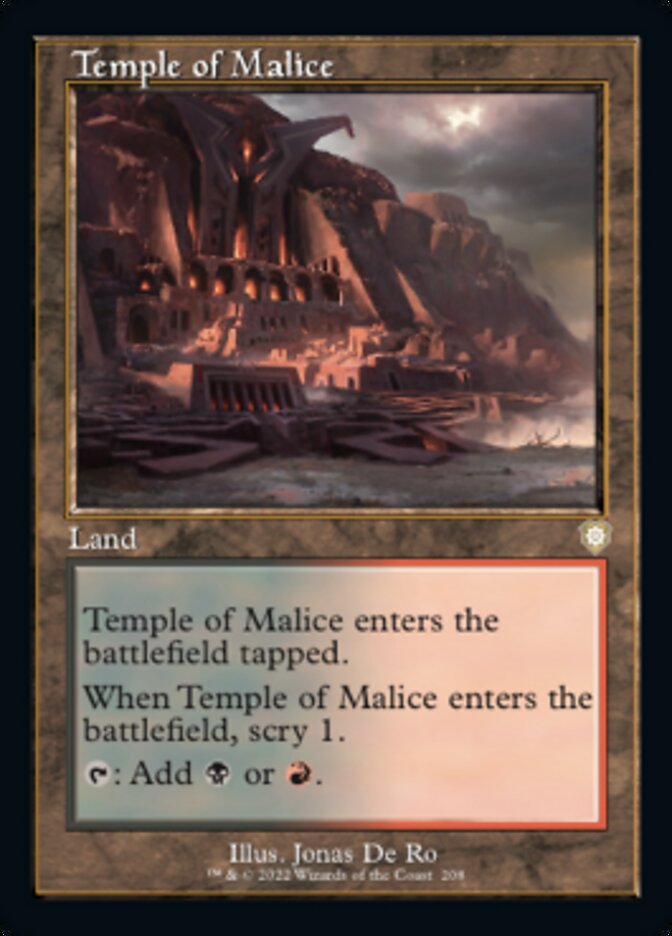 Temple of Malice (Retro) [The Brothers' War Commander] | Card Merchant Takapuna