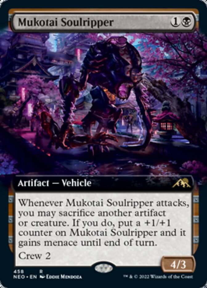 Mukotai Soulripper (Extended Art) [Kamigawa: Neon Dynasty] | Card Merchant Takapuna