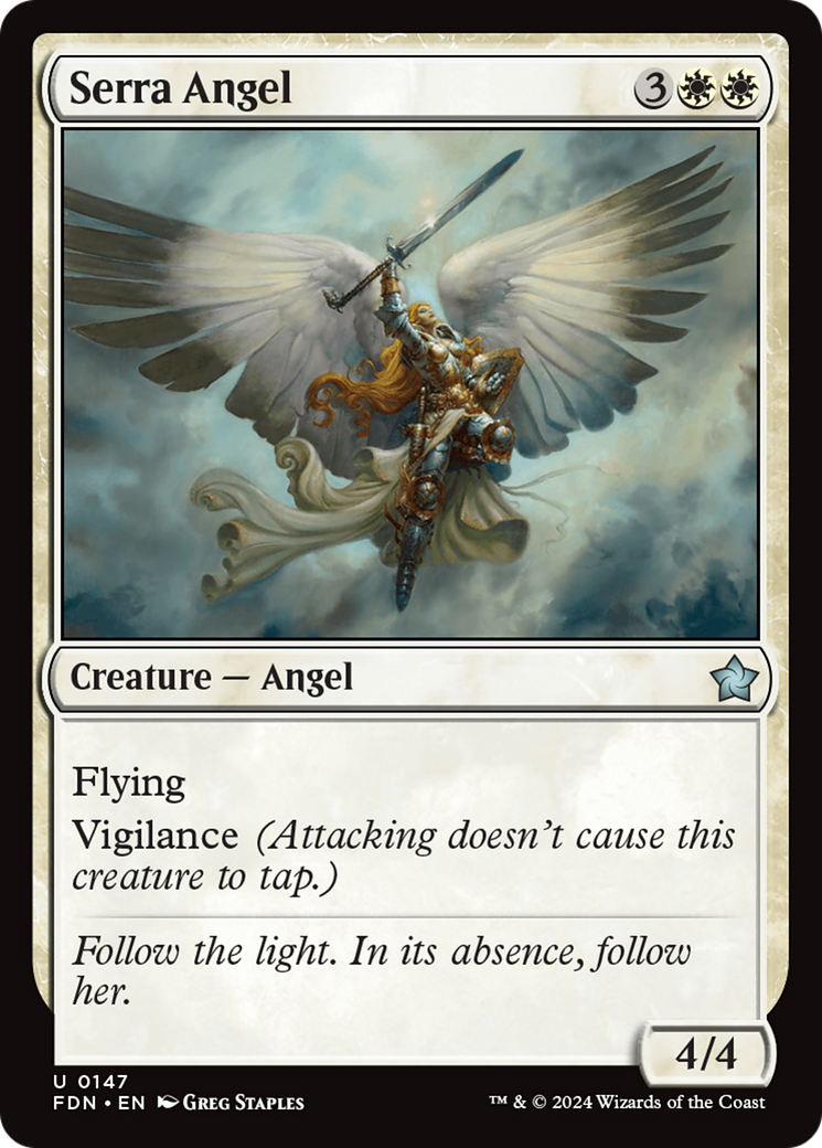 Serra Angel [Foundations] | Card Merchant Takapuna