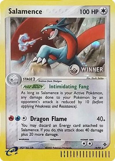 Salamence (19/97) (Winner) [League & Championship Cards] | Card Merchant Takapuna