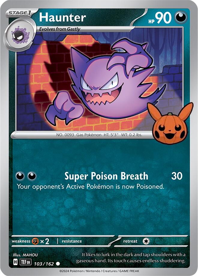 Haunter (103/162) [Trick or Trade 2024] | Card Merchant Takapuna