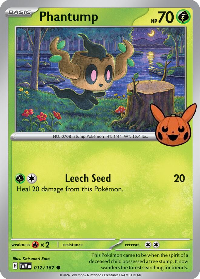 Phantump (012/167) [Trick or Trade 2024] | Card Merchant Takapuna