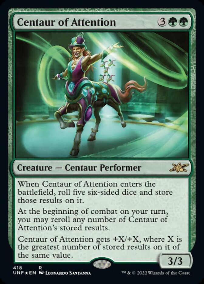 Centaur of Attention (Galaxy Foil) [Unfinity] | Card Merchant Takapuna