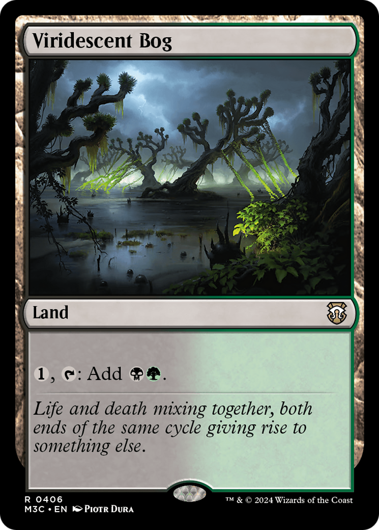 Viridescent Bog (Ripple Foil) [Modern Horizons 3 Commander] | Card Merchant Takapuna