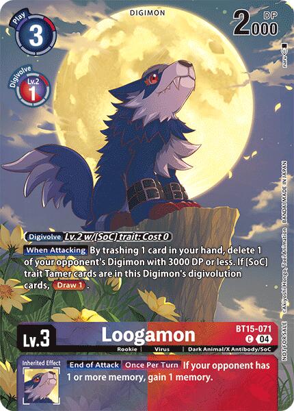 Loogamon [BT14-071] (Legend Pack 2024) [Blast Ace] | Card Merchant Takapuna