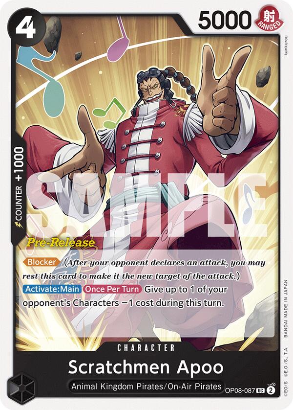 Scratchmen Apoo [Two Legends Pre-Release Cards] | Card Merchant Takapuna