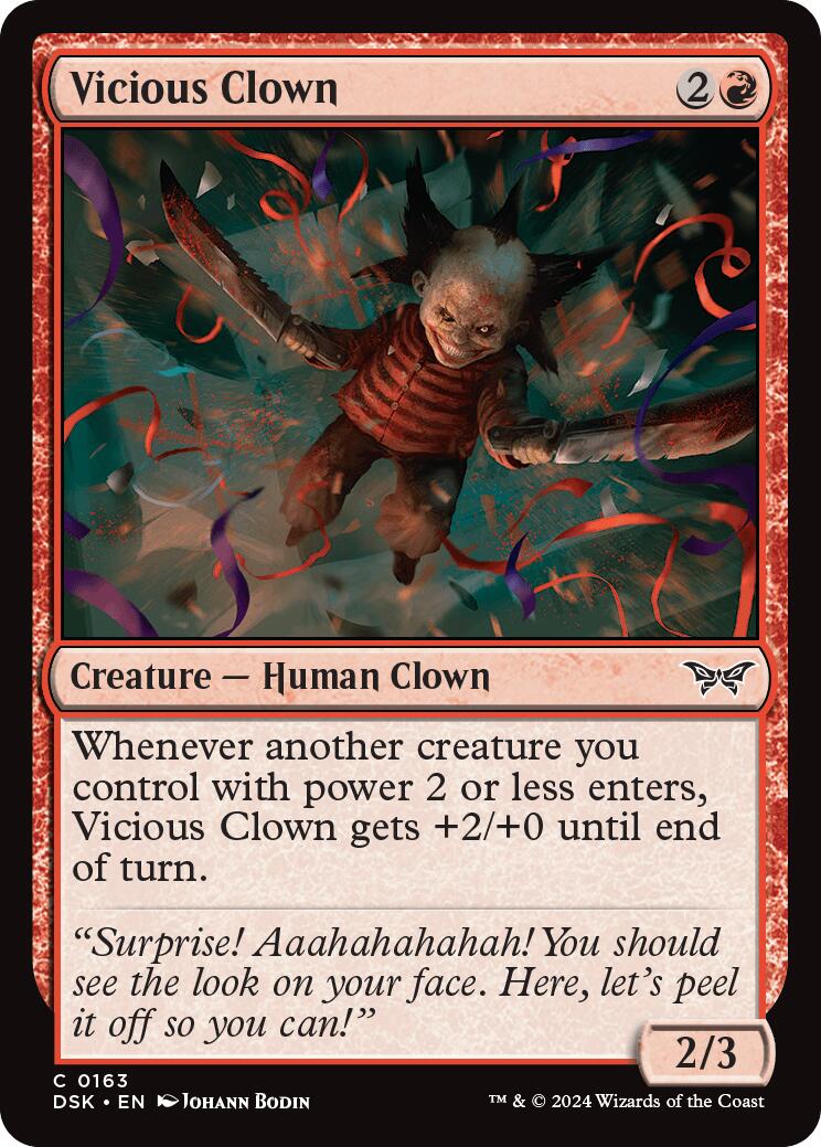 Vicious Clown [Duskmourn: House of Horror] | Card Merchant Takapuna