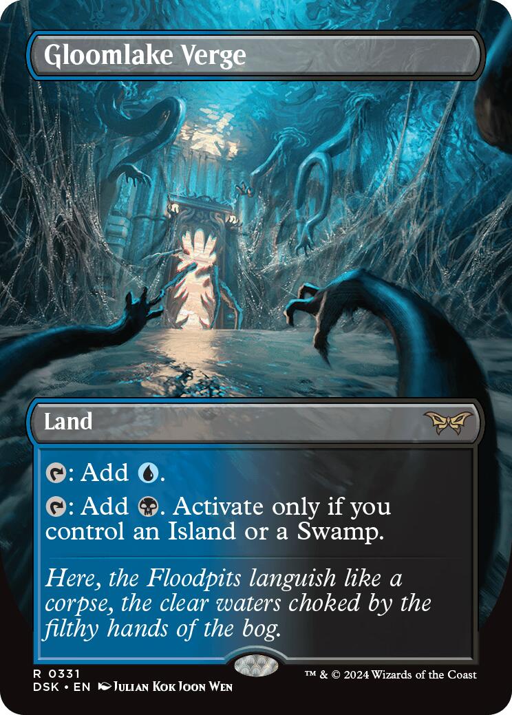 Gloomlake Verge (Borderless) [Duskmourn: House of Horror] | Card Merchant Takapuna