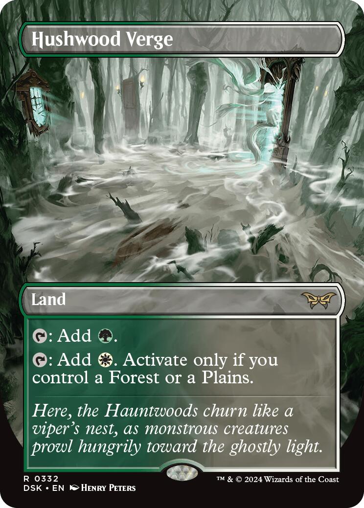 Hushwood Verge (Borderless) [Duskmourn: House of Horror] | Card Merchant Takapuna