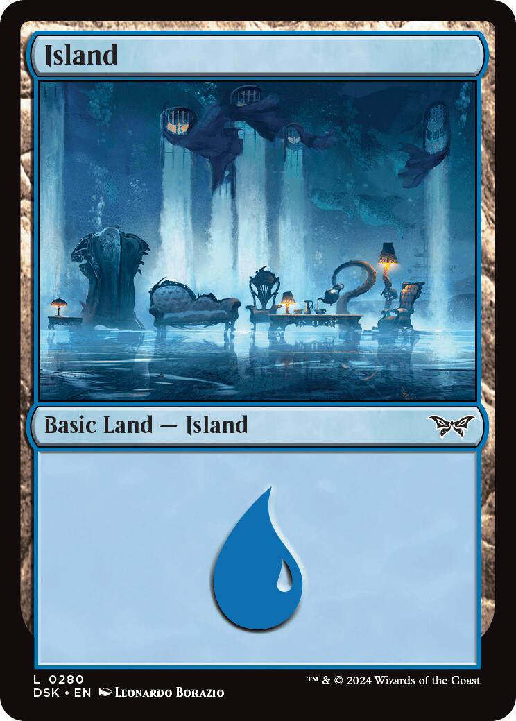 Island (0280) [Duskmourn: House of Horror] | Card Merchant Takapuna